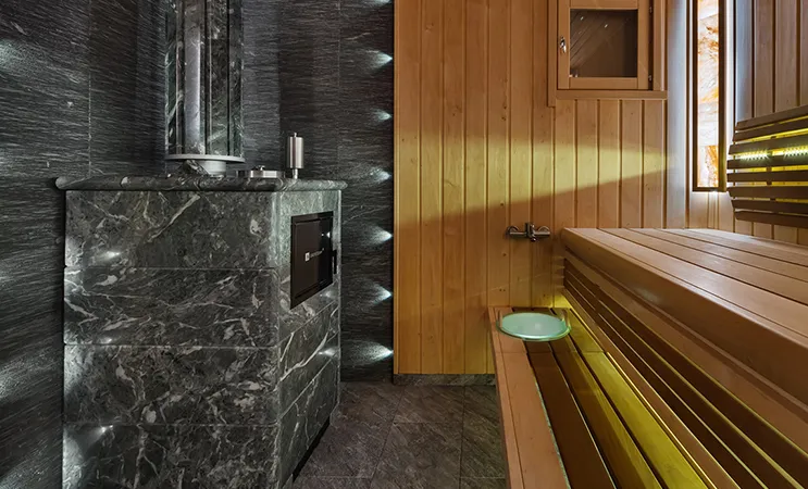 Установка печи для бани  Установка печи для бани