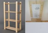 стеллаж - этажерка 4 полки 125х64х28см усиленный, пэм