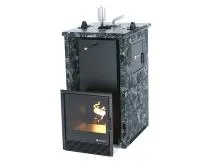 печь для бани изистим сочи м2 premium в трехстор. кожухе из пироксенита вход с тыл.стороны закр.верх