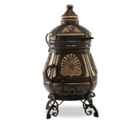 тандыр экотандыры греческий, чёрный, откидная крышка