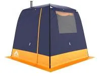 мобильная баня морж лайт серая-оранж (палатка без печи)