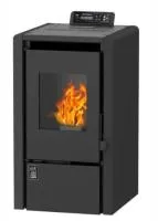камин воздухогрейный пеллетный zota  6 квт b6h22 black