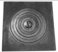 плита чугунная п-1-6 600*600 мм большая одноконфорочная под казан тверь