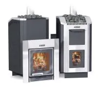 печь для бани ермак 30 люкс carbon, антрацит