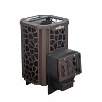 печь для бани сталь-мастер hard 18s пламя со стеклом закр каменка дровяная #