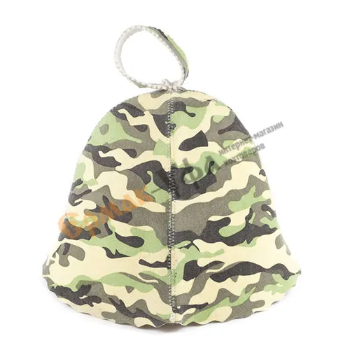 шапка для бани "камуфляж" бацькина баня