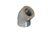 колено феррум утепленное угол 135° нержавеющее (430/0,5мм)/оцинкованное ф115/200 по воде