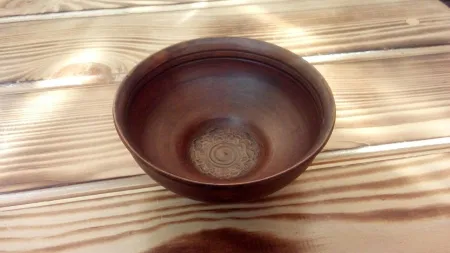пиала глиняная, ручная работа, маслянка